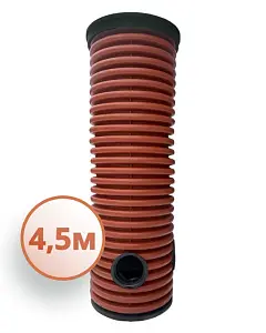 Дренажный колодец d368 h4500 с зеленой крышкой (отводы 160 мм) 1